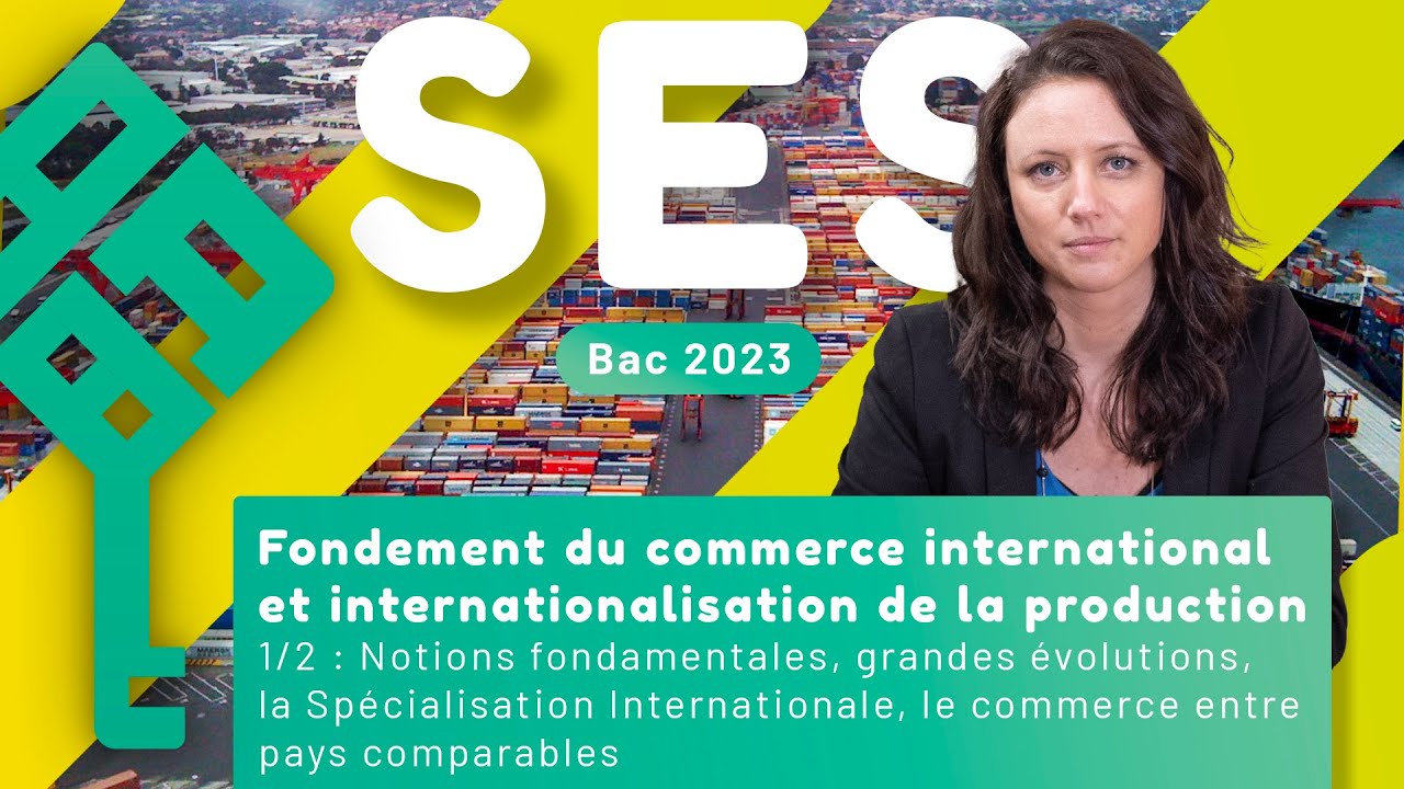 Fondements du commerce international (1/2) : avantages comparatifs, dotations factorielles et commerce entre pays comparables (SES Terminale)