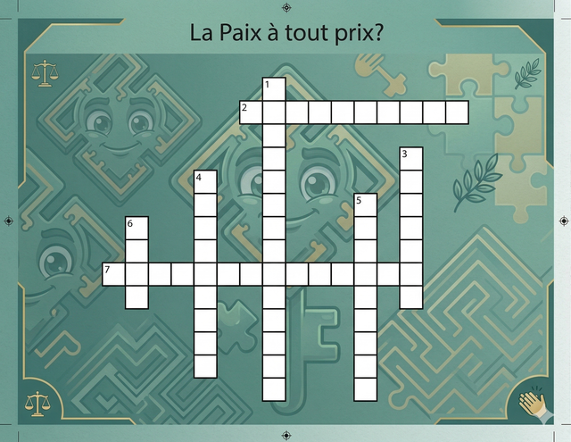 Mots-croises La paix a tout prix